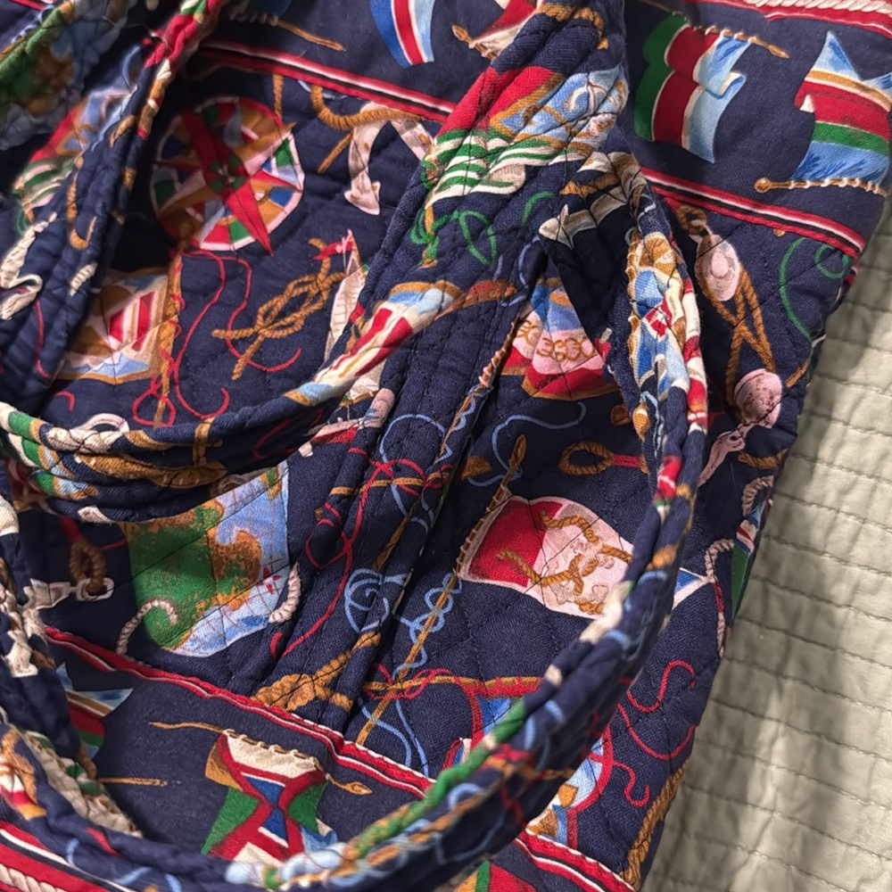 Vera Bradley Blue Quilted Tote with Patriotic Flair - Picture 14 of 14